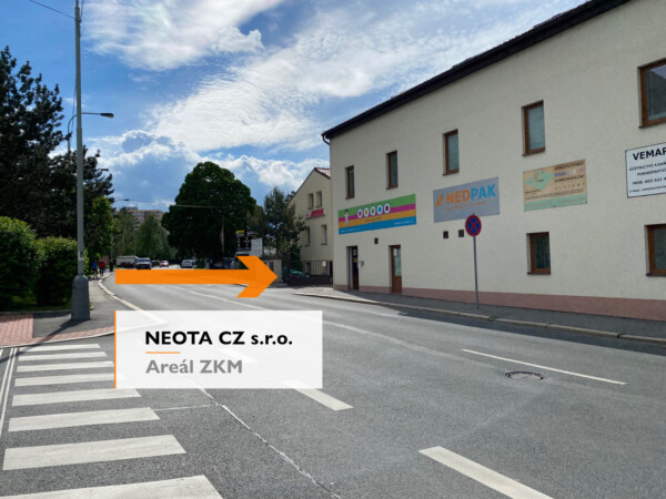 příjezd od ulice Výstavní