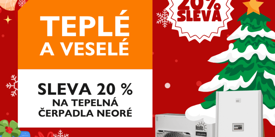 TEPELNÁ ČERPADLA NEORÉ SE SLEVOU 20 %