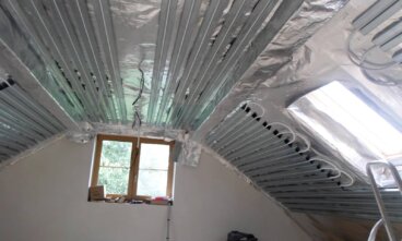 Tepelné čerpadlo, stropní vytápění a rekuperace Kroměříž