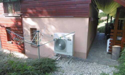 Tepelné čerpadlo na chatě u Sv. Hostýna