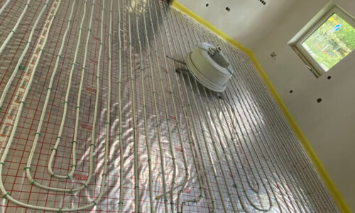 Tepelné čerpadlo a podlahové vytápění Dobrotice