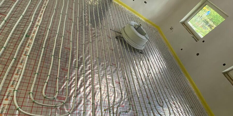 Tepelné čerpadlo a podlahové vytápění Dobrotice