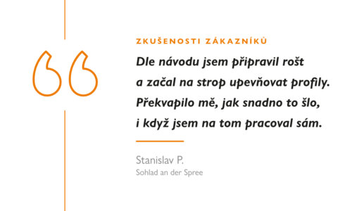 Stropní profily NeoMega v německém domě